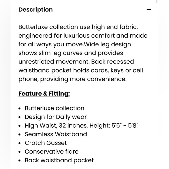 CRZ Yoga Butterluxe High Waist Flare Pocket Leggings 32”, Black, size Small - Picture 8 of 10